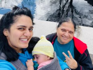 Iswarya Prabakar Instagram - FIRST Mother’s Day where I’m receiving wishes from my MOM @raniprabakar 
•
Words can’t express how I feel!
Every Mother’s Day I write an essay of my love & appreciation for her.. now standing in the receiving end feels so strange & incredible at the same time!
•
HAPPY MOTHER’S DAY 💓 @raniprabakar 
•
#mothersday #mothersdaygift #mothersday2022 #newmom #newmomlife #mommeanddaughter #3generations