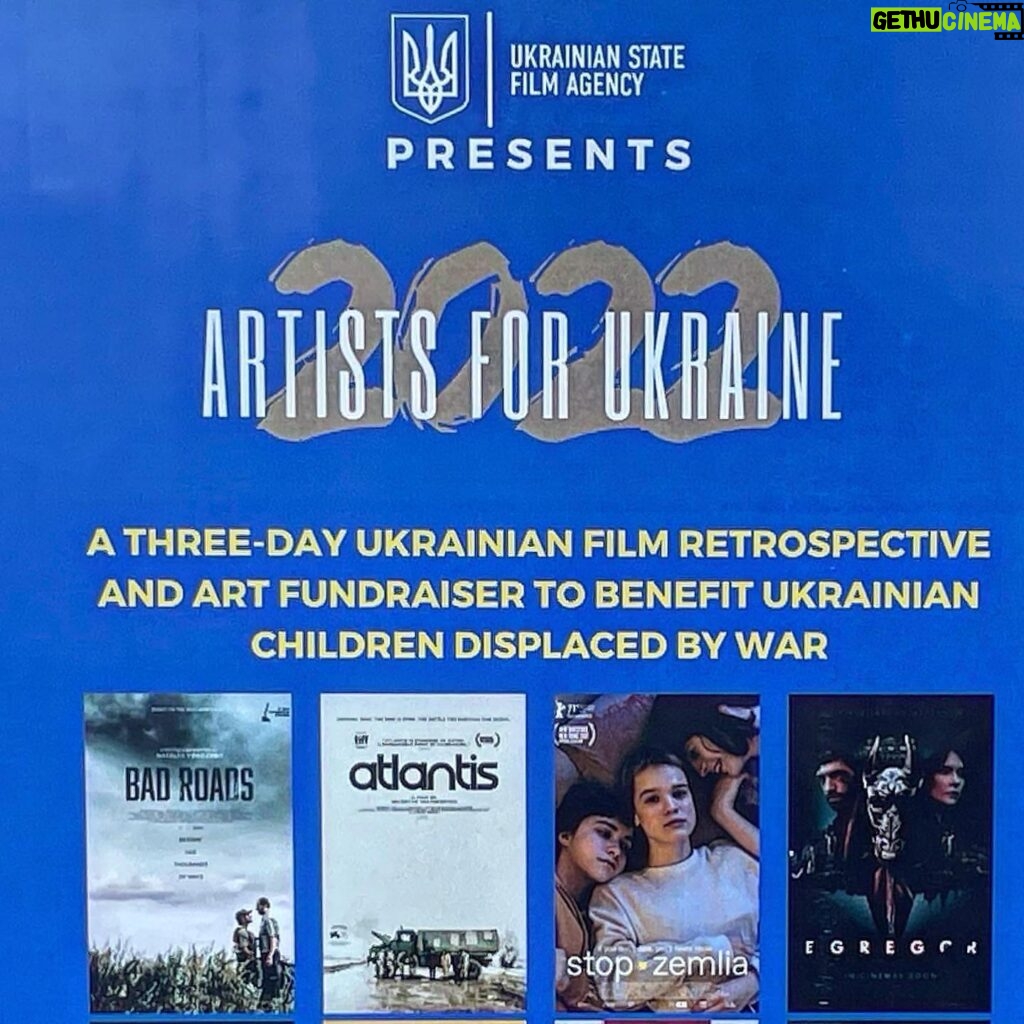 Ivanna Sakhno Instagram - As part of preserving the culture and sovereignty of Ukraine, over the past several weeks we’ve put together a charity film festival in Palm Springs showcasing Ukrainian films. If you’re in the area, come join us. All proceeds go to providing humanitarian aid to Ukraine’s children displaced by war. www.a4ua.art 🖤x