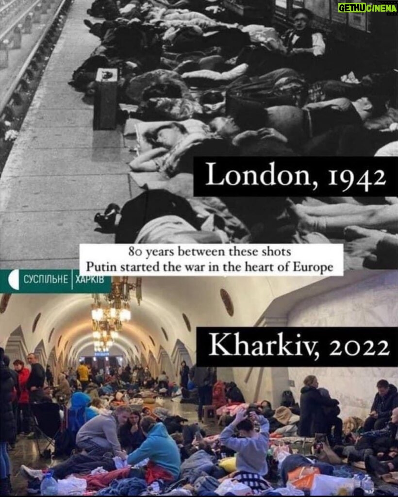 Ivanna Sakhno Instagram - This is my neighborhood train station in Kyiv, currently. The one I used going to school in the morning, the one my family and I used going to the marches of Orange Revolution in 2004 and Revolution of Dignity in 2013. The one people of my country are using right now as a bunker. Ukraine is getting bombed. My neighborhood is getting invaded as I speak. This is an act of terrorism. NATO needs to impose no-fly zone over Ukraine as we can’t control our own sky. People are dying. The sanctions are so valued, but they are for the long term progress The sanctions didn’t stop putin from continuing the invasion this morning. The sanctions are not stopping russian rockets from flying into buildings with civilians. The sanctions are not stopping russian tanks from going through my Motherland. The sanctions are not stopping children from losing their father to war. PLEASE ACT NOW. We are fighting for our nation and for EVERY nation’s right for freedom. We won’t back down. We need your support. This is for all of us. @nato #standwithukraine #stopputin
