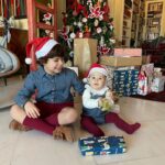 Júlia Belard Instagram - Natal 2023 round 1, o nosso menino Jesus e seu irmão! Um Santo Natal para todos ❤️