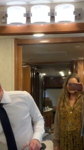 Jacinda Barrett Instagram - On the last day of Suits, I go on a tour of my husband’s trailer and find all kinds of surprises. #GabrielMacht #suits #trailerlife