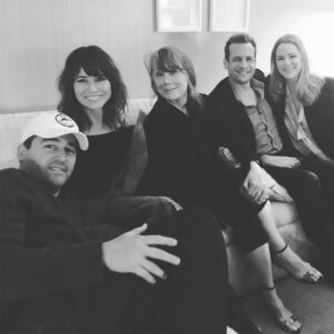 Jacinda Barrett Instagram - A Little Rayburn/Suits Crossover #lovethesepeople #bloodline @suits_usa #kylechandler @lindacardellini @mylonestar @iamgabrielmacht #me @bloodline #tiff
