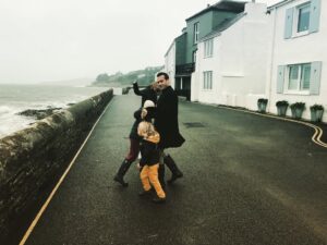 Jacinda Barrett Instagram - When it is just the four of us wandering in unknown places I’m so happy. Our family myth writing itself in each of us - one of moving and immersion, of fear and confrontation, of whimsy and love. Above all, love. We are an army of love. 
#travel #love #uk