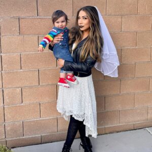 Jackie Ibarra Instagram - Happy Halloween!🎃 Chucky and his Bride!🔪