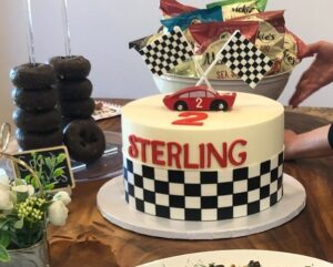Jackie Ibarra Instagram - My little man turned 2 on 12/23 😍 he had the best little Birthday party! Cake from @freedsbakery, lunch served in our backyard by @hibachiomakase, and Sterling’s racer outfit made by @mumdesigngiftsus! #twofast 🎈
