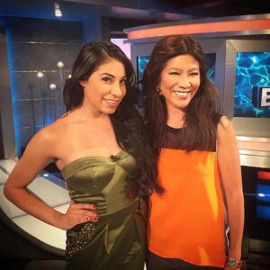 Jackie Ibarra Instagram - Only good thing about being evicted from the Big Brother house... Getting to see Julie!!! @juliechencbs! Thanks for an incredible season! ❤️🏡👯👑 #BigBrother #BB17 #BBJackie #JulieChen