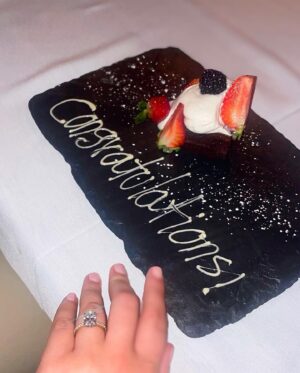 Jackie Moore Instagram - Once in a blue moon…✨💍 #engaged #August30th