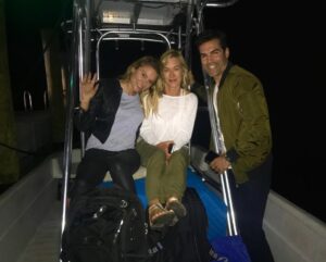 Jackie Moore Instagram - Besides how amazing filming this movie's been, the ferry ride to #NorthCaptiva was unforgettable in itself. It was about 12am when we traveled across Gulf of Mexico waters. The boat was pretty small but extremely fast, and the captain even shined a spotlight onto the water so we could look for sharks...yay 😱@jordivilasuso @jacyking #northcaptiva
