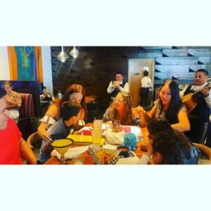 Jackie Sorkin Instagram - SURPRISE KIDS! Celebrating the return of our Parental Freedom with a Back 2 School Mariachi Sunday Brunch Celebration! Our mini’s LOVED every second of it! 🥳😂 Monday Funday- Let’s Go Amigos! 
Love, 
Your Parents 
@ili171hernandez 

#byefelicia 
#weloveyouschool💚
#hallelujah 
#teamherfernandez