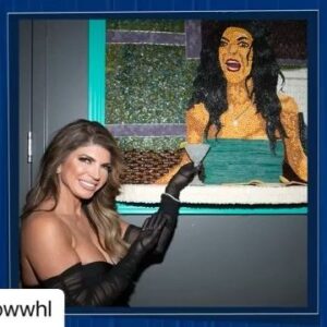 Jackie Sorkin Instagram - 📺 So fun watching @bravoandy reveal our “Jersey Table Flip” Candy Art Piece on tonight’s episode of Watch What Happens Live! 

#Repost @bravowwhl with
・・・
It's art imitating life! 👑💕

Check out Teresa's reaction to her iconic table flip becoming a candy-coated masterpiece! 🍭 

@teresagiudice @_giagiudice @jackiesorkin @hulu #candified 
#bravotv #tv #popculture #fyp #art 
#nyc #legend #newjersey #iconic