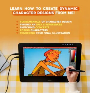 Jackie Droujko Instagram - Dropped my very first course on Creating Dynamic Character Designs with @domestika ! 🎉

I’m so excited to share this course with you, I worked on it for almost a full year and it’s finally out! (You can tell I filmed a while ago from my last hairstyle) 

The course covers:
* My inspirations
* Fundamentals of design
* Finding ideas and references
* Sketching a variety of concepts
* Posing characters
* Rendering a final character piece

I take you through the entire process of how I would design a character from a prompt for a film or a show. We go step by step together with a few mini-assignments along the way to practice some techniques you learn from me. I’ll even give feedback as much as I can for your final projects!

It’s beginner friendly but I recommend digital drawing tools like Procreate or Photoshop, but you can even use a pencil and paper if you want! I hope you love this course as much as I loved making it. Please use the link in my bio to sign up, (seriously, it helps a lot!) THANK YOU! 🫵

#domestika #artadvice #arttips #artclass #learndigitalart #arttutorial #arthowto #characterdesign