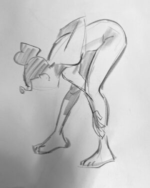 Jackie Droujko Instagram - Started weekly life drawing! Been really enjoying it and I’m excited to track my progress. Don’t think I’ll post them much, but you can check my stories on Tuesday nights to see what I drew 🧍‍♀️I especially enjoy sketching fellow artists when I get bored during 10 minute poses