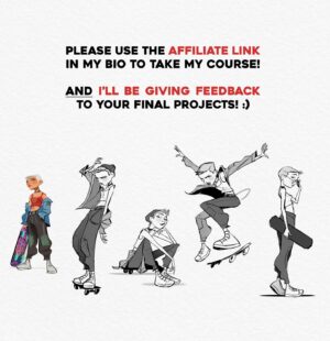 Jackie Droujko Instagram - Dropped my very first course on Creating Dynamic Character Designs with @domestika ! 🎉

I’m so excited to share this course with you, I worked on it for almost a full year and it’s finally out! (You can tell I filmed a while ago from my last hairstyle) 

The course covers:
* My inspirations
* Fundamentals of design
* Finding ideas and references
* Sketching a variety of concepts
* Posing characters
* Rendering a final character piece

I take you through the entire process of how I would design a character from a prompt for a film or a show. We go step by step together with a few mini-assignments along the way to practice some techniques you learn from me. I’ll even give feedback as much as I can for your final projects!

It’s beginner friendly but I recommend digital drawing tools like Procreate or Photoshop, but you can even use a pencil and paper if you want! I hope you love this course as much as I loved making it. Please use the link in my bio to sign up, (seriously, it helps a lot!) THANK YOU! 🫵

#domestika #artadvice #arttips #artclass #learndigitalart #arttutorial #arthowto #characterdesign