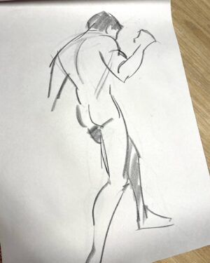Jackie Droujko Instagram - I’ve been doing a lot of life drawing over the past year. It’s really cool to see steady improvement, and really nice to stick to a hobby. :) #figuredrawing #lifedrawing
