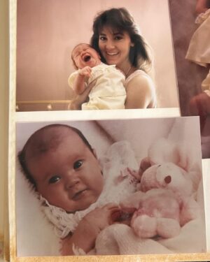 Jaclyn Glenn Instagram - Every picture goes from baby Violet to baby me 💜 I think I made a little twin!