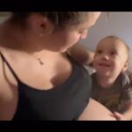 Jaclyn Glenn Instagram - He was just so overwhelmed with love lol ✨😂 Full video of our birth vlog link in bio! #toddlerlife #toddler #momlife #mom #baby #pregnant #pregnancy #funny