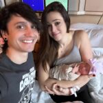 Jaclyn Glenn Instagram - 12-21-2023 was a magical day. Our little Miss Princess - Violet Adriana Frank entered the world 💜 The Birth video is finally out - link in bio!!