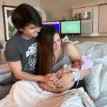 Jaclyn Glenn Instagram - 12-21-2023 was a magical day. Our little Miss Princess - Violet Adriana Frank entered the world 💜 The Birth video is finally out - link in bio!!