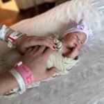 Jaclyn Glenn Instagram - 12-21-2023 was a magical day. Our little Miss Princess - Violet Adriana Frank entered the world 💜 The Birth video is finally out - link in bio!!