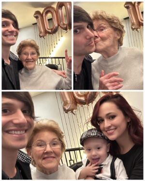 Jaclyn Glenn Instagram - In a single, unforgettable moment, our newborn met her great-grandmother: a century of love passed down in both hello and goodbye. 

I had the opportunity of living with my grandma a few years ago and am forever grateful to know her in such a deep way. Her spirit, so loving, caring, and infectiously happy, has left a lasting mark on me. Every day, I strive to be a bit more like @dorislillianfrank . What a soul. Her memory will be cherished forever. 💔 1923 - 2024