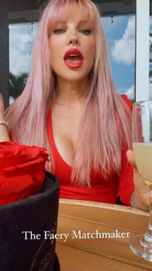 Jacqui Holland Instagram - Why not to wear red lipstick on a first date 💄