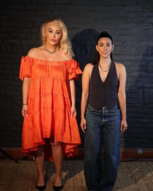 Jade Catta-Preta Instagram - I have way too much fun with my girl @jadecattapreta 😜 I can’t wait to go on our Big Happy Comedy Tour presented by @outmagazine @theadvocatemag 🌈🎤👏🏼 Check us out in this weeks @latimes 🥰 link in bio for full article. I hope we see you tonight at @bourbonroomhollywood for our big kickoff show! Thank you @keidamascaro for the amazing shoot. 📸🫶🏻