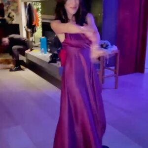 Jaime Murray Instagram - What a joyful celebration of @ale.rodriguezg & @painter.s engagement. Their love & adoration proving you can have your cake and eat it too. Many blessings 🎂 🌹✨❤️

Magical night. Also thank you @klaus_sanukphoto without whom I would not have one single photo of myself ever! Also if your looking to hire, my back up dancer @jorgeperezjr always brings his dancing shoes 💃🏻✨💋
