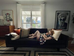 Jaime Ray Newman Instagram - The rare quiet moments of motherhood. @guy_nattiv