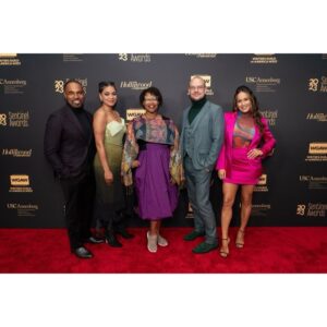 Jaina Lee Ortiz Instagram - #SentinelAwards2023 w/ some of my #Station19 fam. Proud to celebrate @zsinnett @thepeterpaige @zclack @kristavernoff on one of our episodes from season 5. 

Hair @hairbycarina 
MU @glambynatalie 
Styling @dontgo_jasonwaterfalls