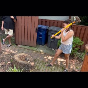 Jamie Gray Hyder Instagram - Yet another #fathersday of manual labor. *Note him standing in the background, smoking a cigar, and laughing at us.* Happy Father’s Day @geohyder! Thanks for teaching @thecalliefornia & I life skills that benefit you more than us, and for letting us do dangerous things without close-toed shoes. 😂❤️