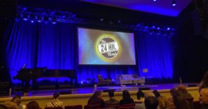 Jamie Gray Hyder Instagram - October Recap continues! Part 2: @24hourplays 🎭 Honoring @warrenleight at the historic @townhallnyc, in an original Kenneth Lonergan piece, was an immense privilege!! Working alongside this group of esteemed actors, writers and directors was inspiring and humbling 🥰 Always great to see my @nbclawandorder family🕵🏻‍♀️