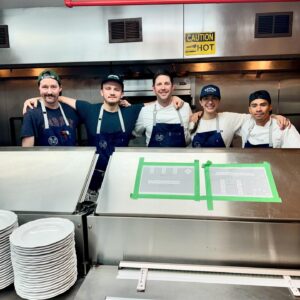Jamie Gray Hyder Instagram - Been having a blast in the kitchen!! 💃🏻 Grateful for these knuckleheads and their patience, as I continue to ask a million questions daily 👩🏻‍🍳 Make a res to come see us at @marc179nyc, May 16th-18th!!