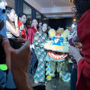 Jamie Gray Hyder Instagram - What a way to ring in the Year of the Dragon! 🐉✨ Thank you to @angiekmar for a beautiful & delicious Lunar New Year evening at @restaurantlebnyc w/ @christofle ❤️🥂