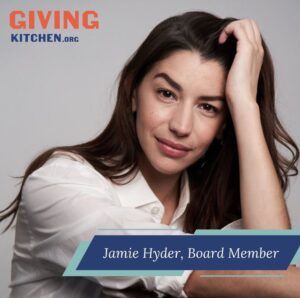 Jamie Gray Hyder Instagram - 🎉 So excited to announce that my role at @givingkitchen has grown, as I’ve accepted a spot on the board!! As someone who loves food and finds joy in the kitchen, this position allows me to give back to the many folks who make up our food service population 🙏🏼✨ There are so many ways to join us in our mission, so give @givingkitchen a follow, and keep your eyes peeled 👀 Grateful to GK for trusting me with this role, excited to help spread the word! 👩🏻‍🍳 #GivingKitchen
•
📸: @danilohess