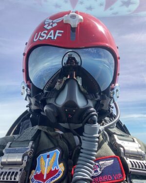 Jamie Gray Hyder Instagram - Still processing yesterday’s once-in-lifetime #F16 flight w/ the @afthunderbirds 🤯 So incredibly grateful for my time on the ground & in the air with one of the most impressive segments of our U.S. Armed Forces. Made it through the entire Thunderbird program, pulled 9Gs & even got to fly us through a roll and loop!
•
HUGE thank you to my pilot @thunderbird.8, to #PAO @kaity44 & to the rest of the #Thunderbirds team for the opportunity. I’ll never forget it!!! Beyond #bucketlist. #USAF
