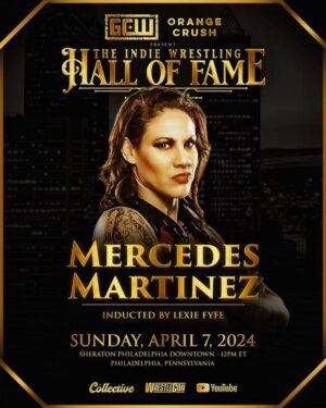 Jamine Benitez Instagram - Short on words for now, but THANK YOU! Blessed & grateful. 💙💙 
Inducted by the awesome LEXIE FYFE. 

Be there LIVE:
IndieHoF24.eventbrite.com 

Streams LIVE & FREE on Youtube.

Btw, could've used a more recent pic! I have loads of them! 🤣 🤣 
(young & mean mugging in this pic)