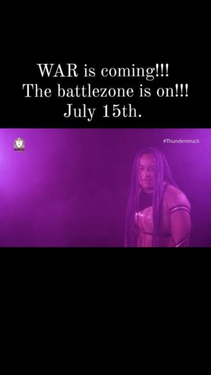 Jamine Benitez Instagram - WAR is coming!!! 
BE READY @Rhio2020 
@NORTH_NCL is the battlezone July 15th!

📅 SAT 15 JULY
📍 Walker Activity Dome, Newcastle
🎟️ buytickets.at/northwrestling // Front Row Tickets 🚨 LOW 🚨
