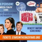 Jane Lynch Instagram – Join Sarah Silverman, Jack McBrayer and me! It’s a benefit matinee screening of Wreck-It Ralph this Sunday! #starsinthebackyard
#gooddeedcorps