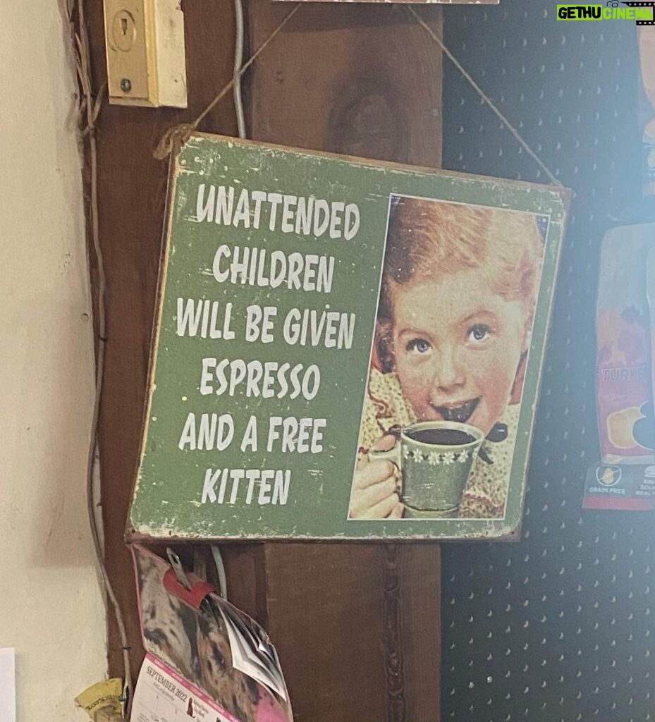 Jane Lynch Instagram - Sign at the feed store.