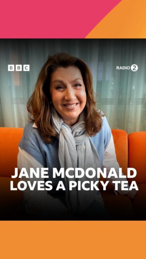 Jane McDonald Instagram - Jane McDonald LOVES a picky tea! 🧡
Listen to Jane today from 4pm on Radio 2 and BBC Sounds