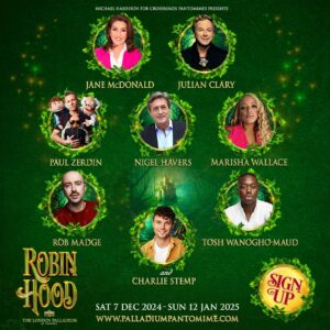Jane McDonald Instagram - I'm so excited to be joining The London Palladium’s annual panto - Robin Hood! I'll be playing Maid Marion alongside an amazing cast including @julianclarycampcomic @paulzerdin @marishawallace @charlie.stemp @robmadge02 @t0shee @thelondonpalladium @xroadspantomimes
#Pantomime #TheLondonPalladium #Theatre @talent4media