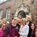 Jane Moore Instagram - We had an incredible after hours peek at the Crown Jewels last night courtesy of the Yeomans and their partners who live and work at the Tower of London. Such a special evening and thankfully, after dinner, they let us back out again… @kayeadamsofficial @charlenewhite @natalieedwards_tv #toweroflondon #yeomans #beefeaters #crownjewels