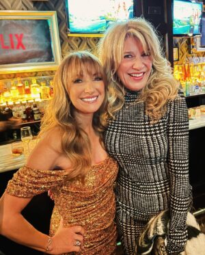 Jane Seymour Instagram - Sláinte! 💚 Had a great time at the #IrishWish premiere! Here are some after party pics with @lindsaylohan and @aliana, @janeendamian (our talented director), and the whole Lohan crew! Mark your calendars for March 15th! @netflixfilm