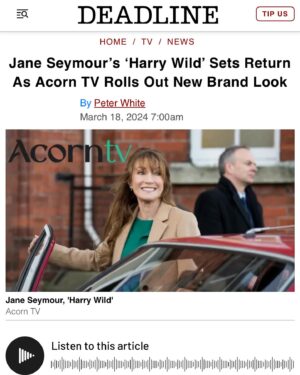 Jane Seymour Instagram - It’s official! 🎉 Check out the @deadline article in my Instagram Stories for a big reveal! 😉 #HarryWild