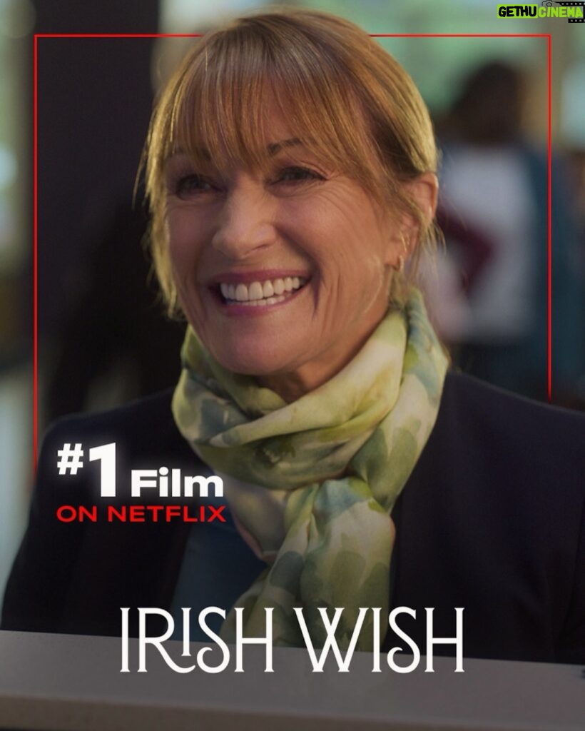 Jane Seymour Instagram - We officially reached the #1 spot on the @netflixfilm’s English Films list! 🤩 Thank you to everyone who watched and rewatched #IrishWish! 🙏🍀
