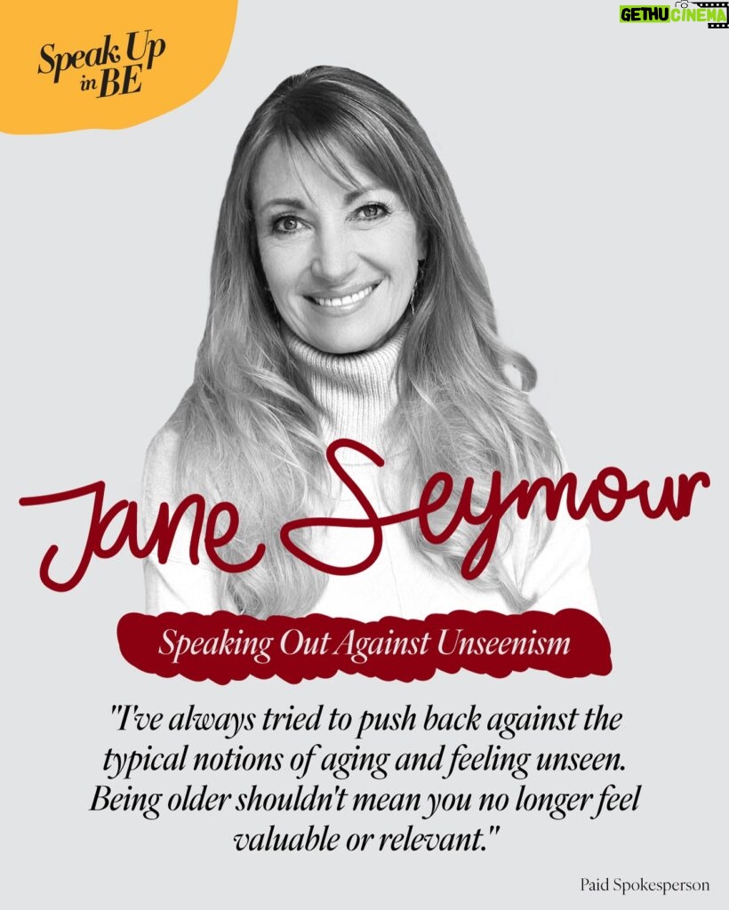 Jane Seymour Instagram - #sponsored Being older shouldn’t mean you are no longer seen and heard – a social phenomenon that can be described as “Unseenism.” I’m thrilled to lend a voice to this conversation and encourage others to speak up and advocate for themselves, particularly when it comes to their health. ⁣ ⁣ Unseenism can be magnified for people suffering from #bronchiectasis (BE), a serious, chronic and often progressive lung disease. Speak up about BE and be informed. Check out the link in my bio to learn more. @speakupinbe