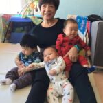 Janet Hsieh Instagram - For my birthday this year, I spent the first 15 minutes laughing at this series of photos of my mom with Egan and his buddies when he was a baby.... My present to you now. 我今年的生日先花了15分鐘笑到肚子痛。送給大家以前我媽媽跟Egan的照片系列。