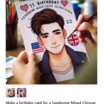 Janet Hsieh Instagram - Happ 11th Birthday @instageorgey I spent a lot of time on these crd for your 11 birthdday. Hope you like them. 生日快樂George. 因為你終於11歲了，所以我花了好多好多時間幫你畫了這幾張卡片。#guesswhichonesarentAI