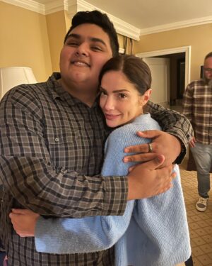 Janet Montgomery Instagram - 11 years ago I met this beautiful family and I was lucky enough to be in a position where I could show them kindness and generosity. Last night they came to visit me and it was an extremely emotional reunion. I am so proud of how you managed to turn everything around in your life Helen and now you are the one who is able to help others. 

If you can, choose to help someone in need today. It doesn’t have to be financial or materialistic - the smallest acts of kindness can transform someone’s day and even their lives. 

❤️❤️❤️❤️
#spreadlove #bekind