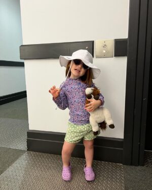 Janet Montgomery Instagram - 1460 days of Sunday. 
There are no words for how grateful I am to be your Maman, getting to watch you grow and make your mark on this world is such a privilege. I won’t forget how lucky I am. Happiest of birthdays my sweet, sassy, sensitive Sunday, now stop growing so quickly! #4